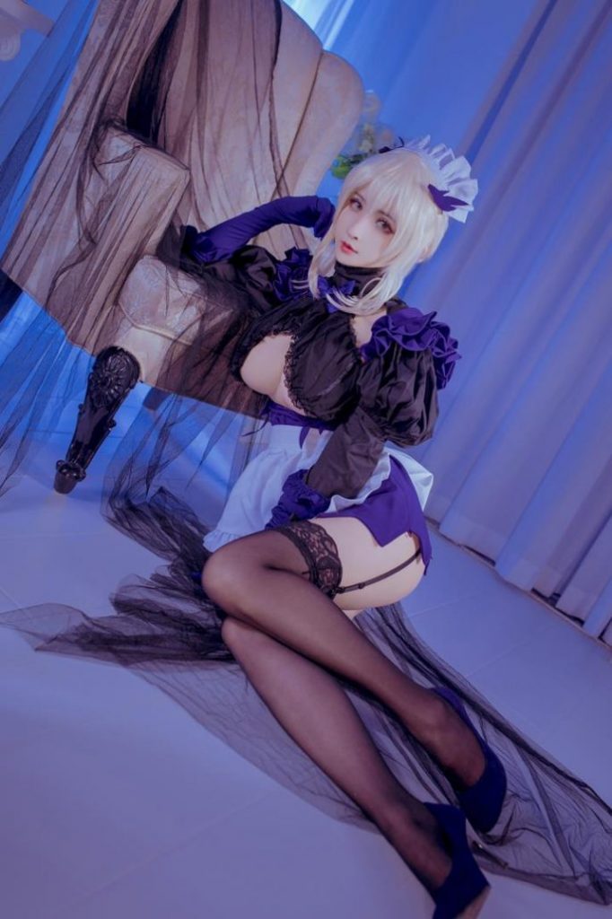 Artoria Pendragon Lancer Alter EroCosplay By Rioko